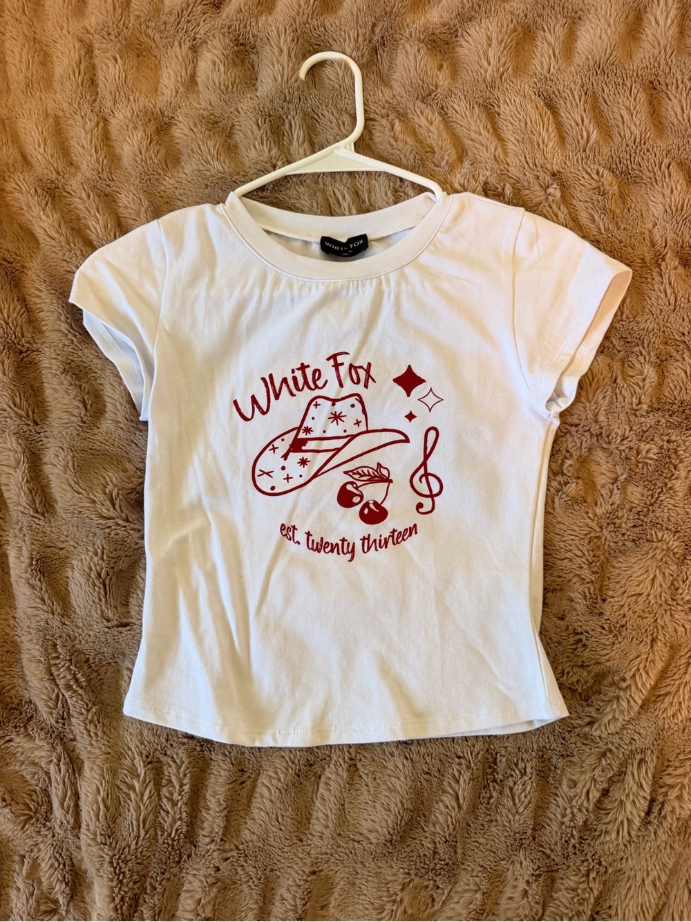 White Fox Baby Tee